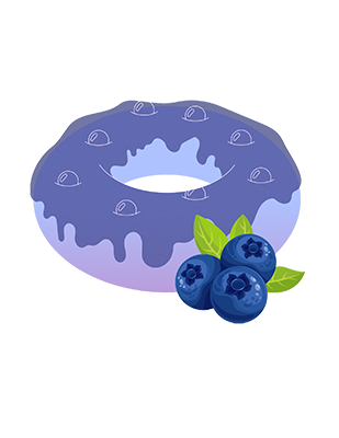 Blueberry Donut
