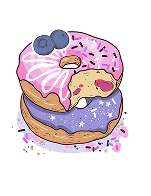Blueberry Donut