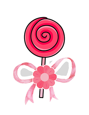 Lollipop Pink Bow